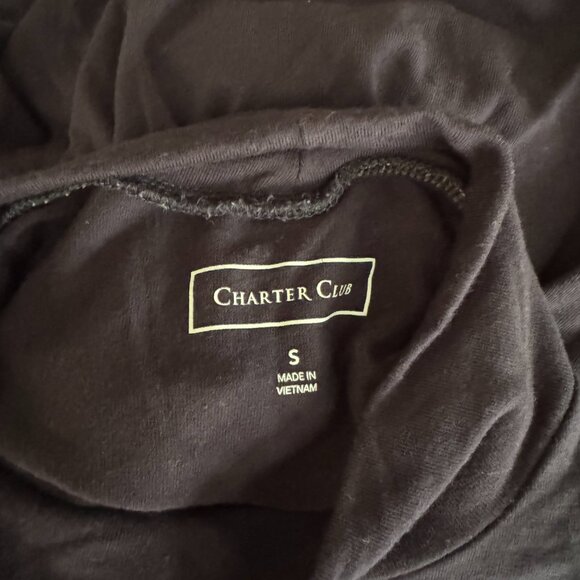 Charter Club Navy Blue Sleeveless Mock Turtle Small - Picture 12 of 12